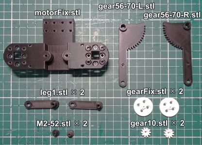 <span>[予算3万円でつくる BLDC 2足歩行ロボット] </span> 創刊号用 3Dモデルデータ